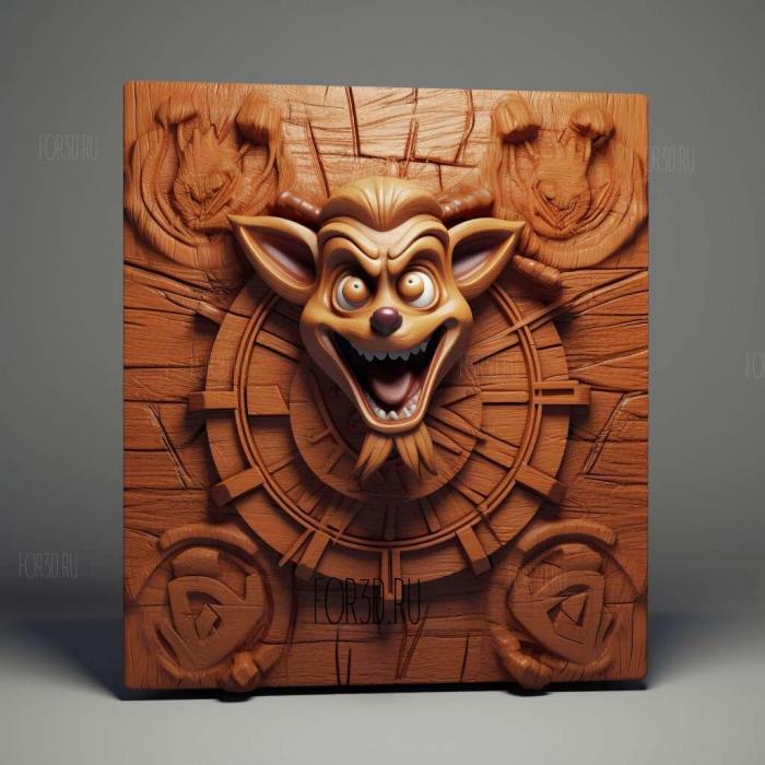 Crash Bandicoot 4 Its About Time 3 stl model for CNC